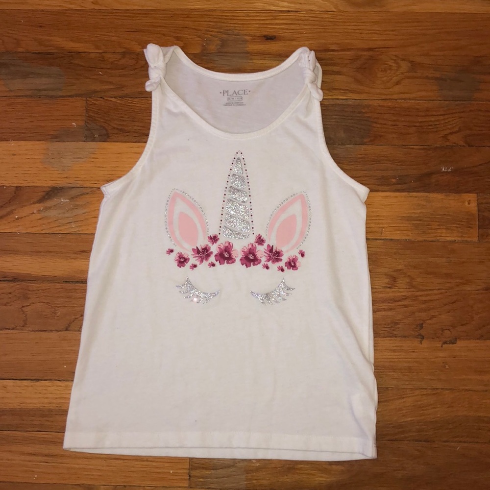 Girls medium white tank top.